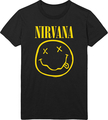 Rock Off Nirvana Unisex T-Shirt Yellow Smiley Flower Sniffin (size XXL) T-Shirts Size XXL