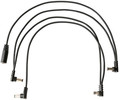 RockBoard Flat Daisy Chain Cable, 4 Outputs, angled Câbles d'alimentation pour pédales d'effet
