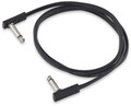 RockBoard Flat Patch Cable (black, 1m) Cables de instrumento en doble L entre 1 y 3m