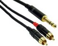 RockCable IN2PSC (2m) Kabel 2x Cinch-1x Stereo-Klinke 6,3mm