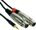 RockCable RCIN2MPFX 2m Câbles Mini jack vers XLR 3,5 mm