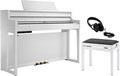 Roland HP704 Bundle (white w/bench & headphones) Digital-Klaviere