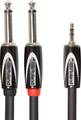 Roland RCC-10-3528V2 (3.5mm TRS-Dual 1/4' - 3m) Jack, Mini Jack & XLR Y-Cables