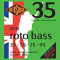 Roto Sound Roto Bass RB 35 Nickel on Steel Roundwound (35-95 - long scale) Jeux de cordes .035 pour basse électrique 4 cordes