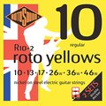 Roto Sound Roto Yellows R10-2 / Double Decker (10-46 / 2 sets) .010 Electric Guitar String Sets