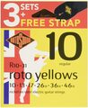 Roto Yellows R10-31 (10-46 / 3 sets & strap)