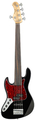 Sadowsky MetroExpress 21-Fret Hybrid P/J Bass Lefty / Lefty (fretless, solid black high polish)