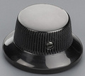 Schaller Poti Strat-Style (1 piece, black chrome)