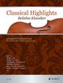 Schott Music Classical Highlights Beliebte Klassiker (Violinen Sammlung Notenheft) Libros de instrumentos de cuerda