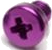 Squareplug M3x4 Purple (10 screws)