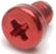 Squareplug M3x4 Red (1 screw) Accessori per connettori maschio e femmina