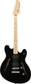 Squier Affinity Starcaster MN (black) Guitares électriques Semi Hollowbody