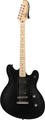Squier Contemporary Active Starcaster MN (flat black) E-Gitarren Semi-Acoustic