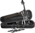 Stagg EVN X 4/4 Electric Violin Set (metallic black) Violons électriques