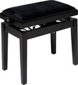 Stagg PBH 390 BKM VBK Hydraulic Piano Bench (matt black /  black velvet)