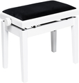 Stagg PBH 390 WHMSVBK Hydraulic Piano Bench (matt white / black velvet) Piano/Keyboard Bänke Weiss