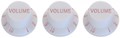 ST.VOL 2XTONE BUTTONS WHITE