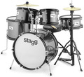 Stagg TIM JR 5/16 BK (black) Set Batterie Junior