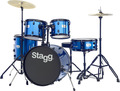 Stagg TIM120B BL (blue) Akustik-Schlagzeugsets 20&quot; Bassdrum