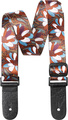 Stagg Terylen Ukulele Strap Flower STE UKEFLOW (brown) Ukulelengurte