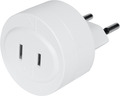 Adapter USA - Schweiz/Euro / T11, 2-polig, Max. 6.3 A (white)