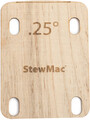 Stewmac Neck Shims for guitar (shaped, 0.25°) Cadres