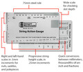 Stewmac String Action Gauge (metric) Werkzeug-/Pflegesets für Gitarre