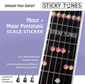 Sticky Tunes Guitar Sticker Set: Major / Minor Pentatonic (major/ minor pentatonic)
