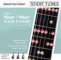 Sticky Tunes Guitar Sticker Set: Major- / Minor-Scale (major/ minor) Systèmes d'apprentissage de guitare