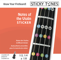 Sticky Tunes Violin Practice Stickers / Notes of the Fingerboard (1/2, 1/4, 1/8) (set) Libros de sistemas de aprendizaje