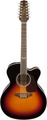 Takamine GJ72CE-12BSB (Brown Sunburst) Guitares westerns 12 cordes avec micro