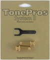 TonePros Metric Brass Locking Studs (P-Style) (gold)