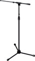 Ultimate Support TOUR-T-T Mic Stand (black chrome) Mikrofon-Stativ mit Schwenkarm, Dreibein