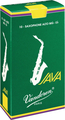 Vandoren Alto Saxophone Java Green 2.5 (10 reeds set) Alto Saxophone Reeds Strength 2.5