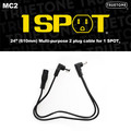 Truetone MC2 Multi-purpose 2 plug cable (610 mm) Stromkabel für Effektgeräte & Zubehör