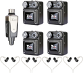 Xvive U4 Complete Quad Bundle In-Ear Monitor Wireless System Systèmes complets de Retours In-Ear