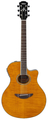 Yamaha APX600FM (flamed maple amber) Westerngitarre mit Cutaway, mit Tonabnehmer