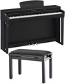 Yamaha CLP-725 Bundle (black, w/bench)