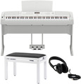 Yamaha DGX-670 Bundle (white w/stand, triple pedal, bench, headphones)