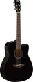 Yamaha FGX800C (black) Guitarra Western, com Fraque e com Pickup