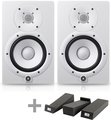 Yamaha HS7W Stereo Set + Vibro-Pads Studio Monitor Pairs