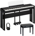 P-525 B Complete Set (black, w/stand, pedal, headphone, bench)