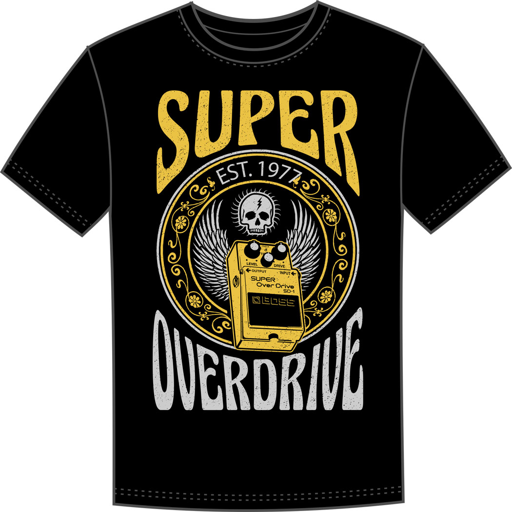 Boss SD-1 Super Overdrive Pedal T-Shirt 