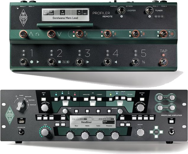 Kemper Profiler Rack + Remote (Black) | MusiX