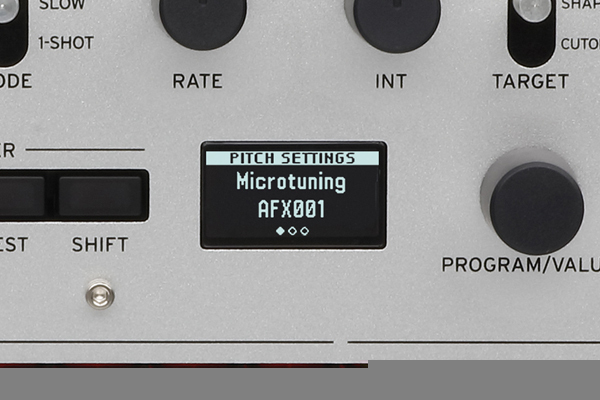 Il microtuning ti consente di creare liberamente scale.
