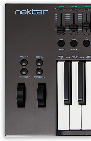 OCTAVE & TRANSPOSE BUTTONS