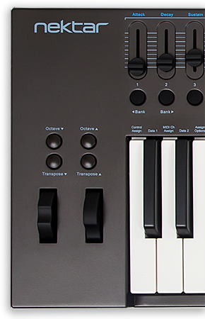 OCTAVE & TRANSPOSE BUTTONS