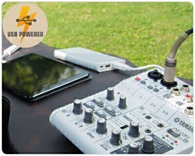 Alimentation par bus USB ou fonctionnement sur batterie