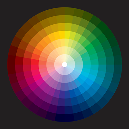 Mélange de couleurs RVB réel