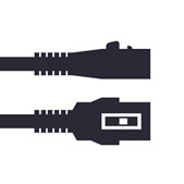 Lockable power cable